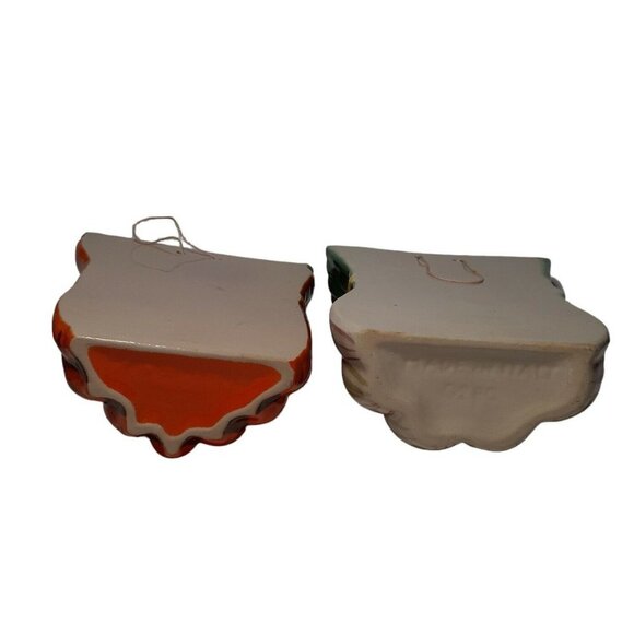 Italian Wall Pocket Set Onions Leeks Carrots Vegetables Italy Kitchen Decor - Picture 10 of 12